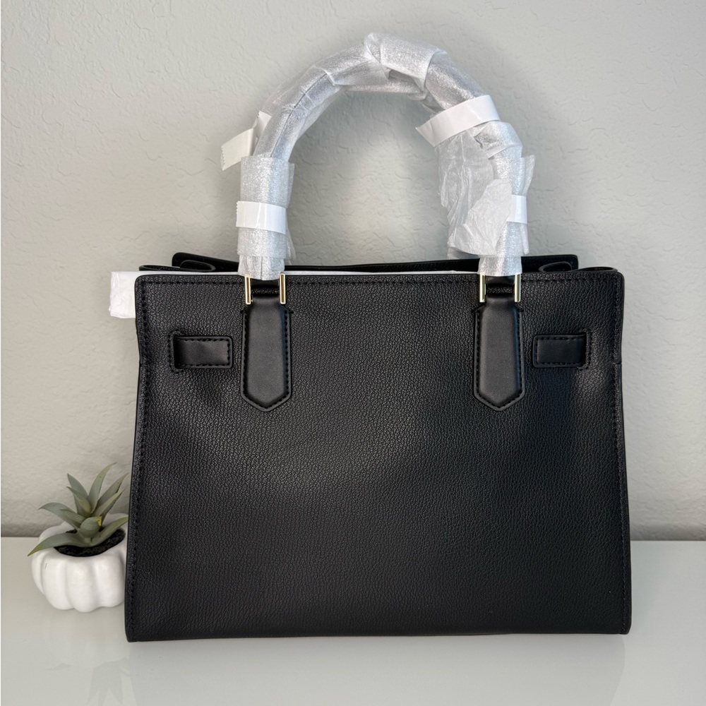 Michael Kors Hamilton Medium Satchel Purse Handbag in Black NWT - Picture 7 of 12